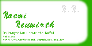 noemi neuwirth business card